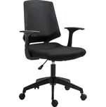 Otočná výškově nastavitelná čalouněná kancelářská židle | černá