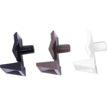 Nábytkové kování Podpěrka polic plastová Tokoz - černá