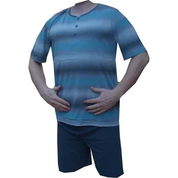 Pánské pyžamo xcena Bavlněné pyžamo s krátkou nohavicí nový model Velikost: M