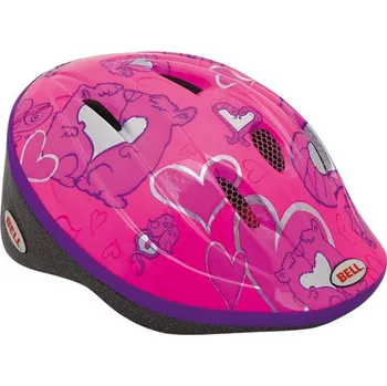 Cyklistická přilba Bell Bellino pink hrt animals S/M Barva: růžová, Velikost: S / M