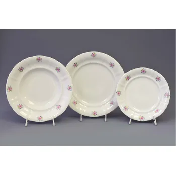 Talíř Leander Sonáta talířová souprava 18 ks růžová