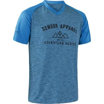 cyklistický dres Sensor Cyklo Charger dres s krátkým rukávem M modrý
