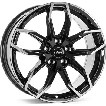 Alu kolo Alu kola RIAL LUCCA černé - leštěné čelo 7,5x17" 5x110 ET29 65,1