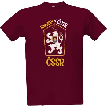 Pánské tričko Tričko s potiskem Narozen v ČSSR pánské