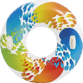 Nafukovací kruh Intex 58202 barevný 119 cm