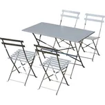 Zahradní kovová sestava Rossi | šedá