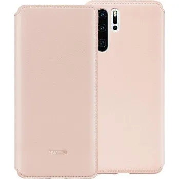 Pouzdro na mobilní telefon Huawei Wallet Cover pro Huawei P30 Pro růžové