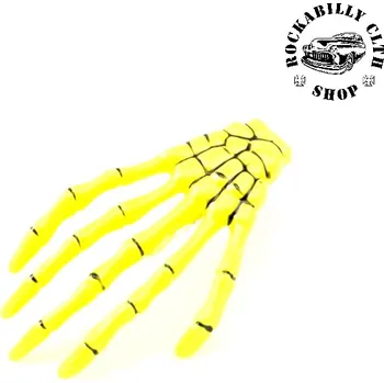 Sponka do vlasů horror Rocka Hairclip Bones Yellow