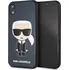 Pouzdro na mobilní telefon Karl Lagerfeld Ikonik pro Apple iPhone XR modré