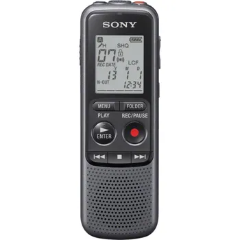 Diktafon Sony dig. diktafon ICD-PX240,černý,4GB,PC