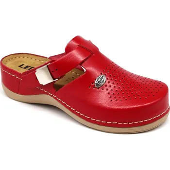 Dámské pantofle Leons Luna dámské zdravotní pantofle Barva: Červená, Velikost: 38