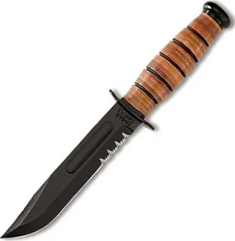 Bojový nůž Ka-Bar U.S.M.C. ozubené ostří 5-1/4" černý