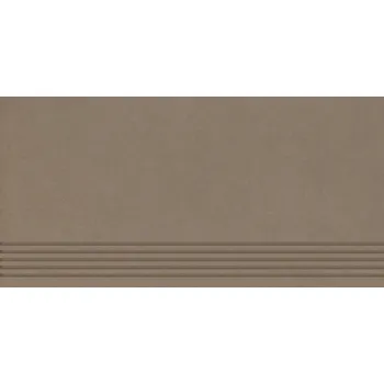 Obklad Intero mocca stopnica prosta nacinana - schodovka rektifikovaná 29,8x59,8 hnědá 140572