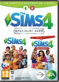 Počítačová hra The Sims 4 Bundle Základní hra + Psi a Kočky PC krabicová verze