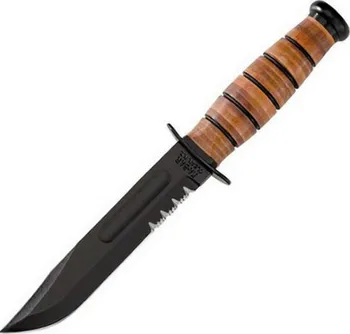 Bojový nůž Ka-Bar U.S.M.C. ozubené ostří černý