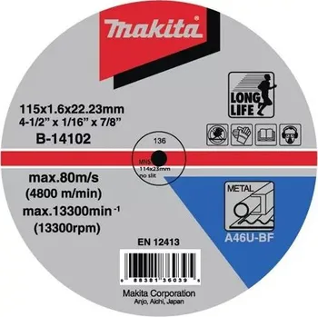 Řezný kotouč Makita B14102