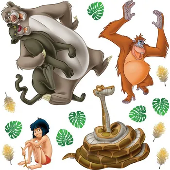 Samolepící dekorace DK S 1093 AG Design samolepicí dekorace - samolepka na zeď Jungle Book, velikost 30 x 30 cm