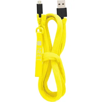 Datový kabel Neet Cable Keeper USB A - Micro USB, 1 m, žlutá