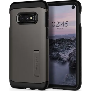 Pouzdro na mobilní telefon Spigen Tough Armor pro Samsung Galaxy S10e metalický