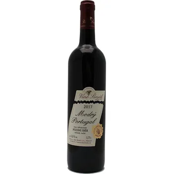 Víno Víno Šimák Modrý Portugal 2017 pozdní sběr 0,75 l suché červené víno