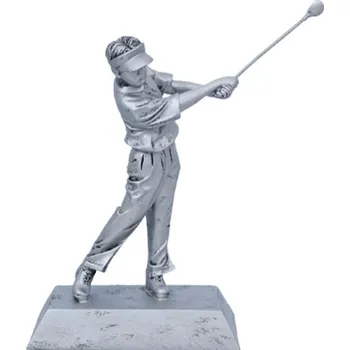 Ft190 Soška golfista stříbrný