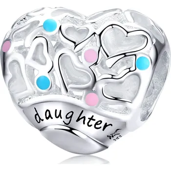 Přívěsek Elenys stříbrný přívěsek srdce Milovaná dcera