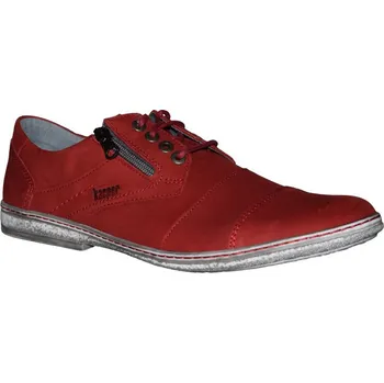 Pánské polobotky Kacper pánská obuv 1-4493 Barva: červená, Velikost: 40