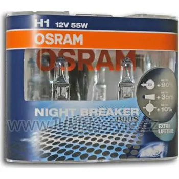 Autodoplněk Žárovka Osram Night Breaker Plus H1 12V/55W DUO