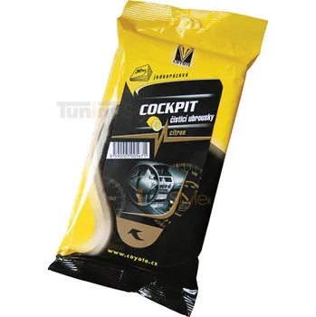 Čistič plastových dílů COYOTE Čistící ubrousky Cockpit citron 30ks