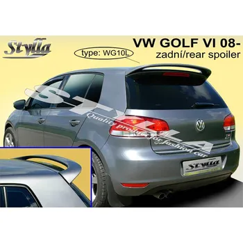 Auto-moto Spoiler zadní horní, křídlo Stylla VW Golf VI / 6