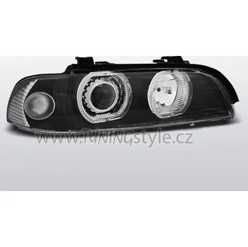 Přední světlomet Přední světla s LED angel eyes BMW 5 E39 černá