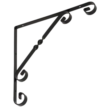 Držák na polici Konzole dekorativní 250 x 250 mm černá, WO 250 C