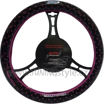 Potah na volant Potah volantu 37 cm černá/růžová kitty