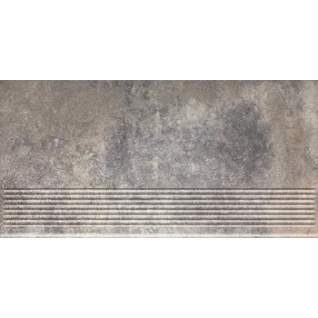 Viano grys stopnica prosta - schodovka 30x60 šedá 151729