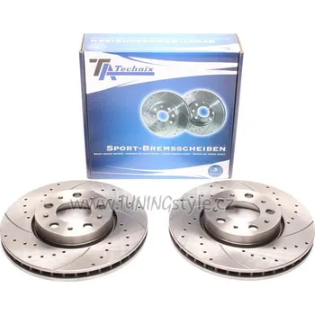 Brzdový kotouč Sportovní brzdové kotouče TA Technix - přední chlazené 285,5mm - Volvo S60 I/ S80 I/ V70 II/ XC 70