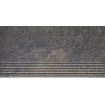 Obklad Viano antracite stopnica prosta - schodovka 30x60 šedá 151715