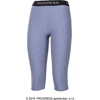 Běžecké oblečení Kalhoty 3/4 dámské Progress CAPRICE 3Q šedé L