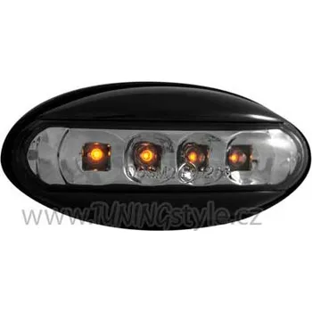 Směrový světlomet Boční blinkr LED Peugeot 206 černý/kouřový
