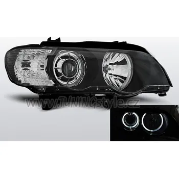 Přední světlomet Přední světla LED Angel Eyes BMW X5 E53 99-03 černá