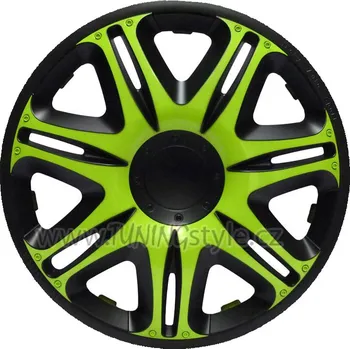 Disk Ozdobné kryty kol, poklice 15" NASCAR GREEN BLACK