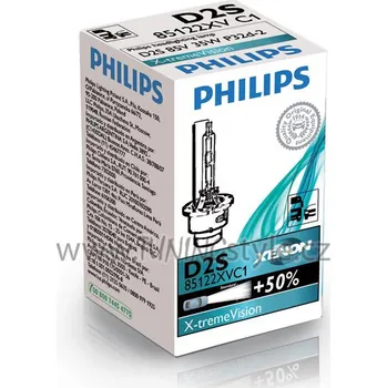 Povinná bezpečnostní výbava Philips xenon D2S X-tremeVision 85122XVC1 +50%