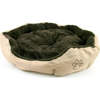 Pelíšek pro psa AKINU Pelech nylon&fleece kulatý 70 x 65 cm béžový