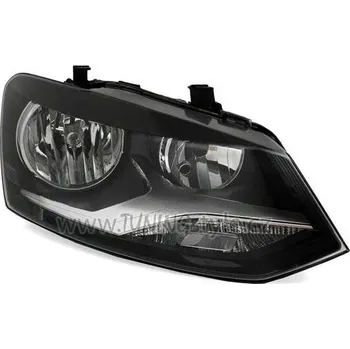 Přední světlomet Přední světla čirá VW Polo 6R 09- černá