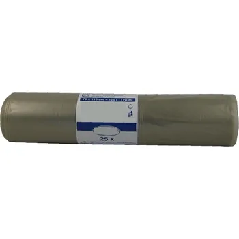 Pytle na odpadky Pytel na odpad typ 80 LDPE 70x110 transparentní 120litrů 25ks