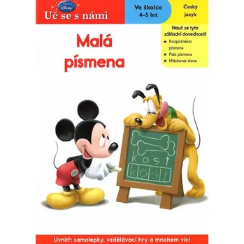 Disney Walt School Skills Malá písmena Uč se s námi