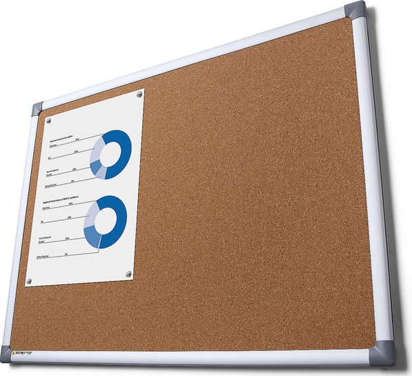 Korková tabule SCRITTO, for. 900x1200mm