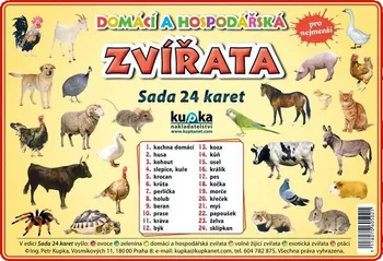 Předškolní výuka Domácí a hospodářská zvířata : Sada 24 karet - Petr Kupa a kolektiv