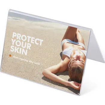 Plexi stojánek typu A na šířku, formát A7