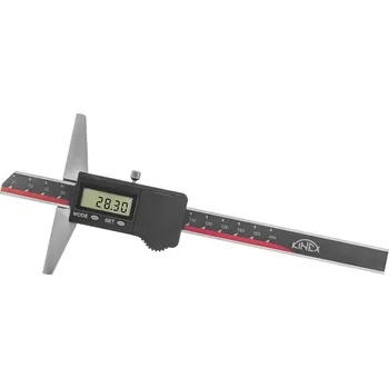 Posuvné měřítko KINEX » K-MET Hloubkoměr digitální bez nosu KINEX, 200 mm/0,01, DIN 862, IP 67