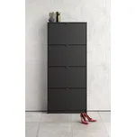 Nábytek PEGAS s.r.o. Botník FLAP 007 4KL, Černý mat